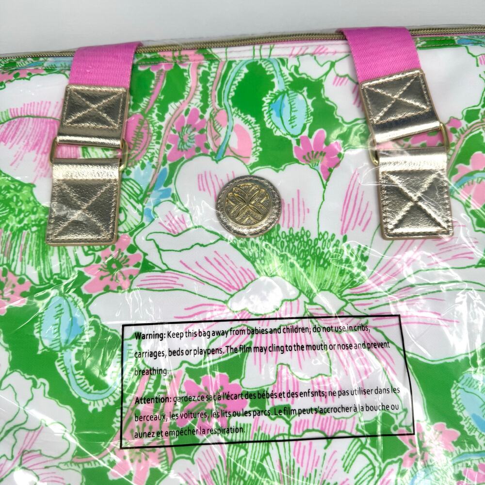 Lilly Pulitzer Weekender Bag Putting Green Poppyland Large Duffle Bag GWP NWT - Picture 4 of 7